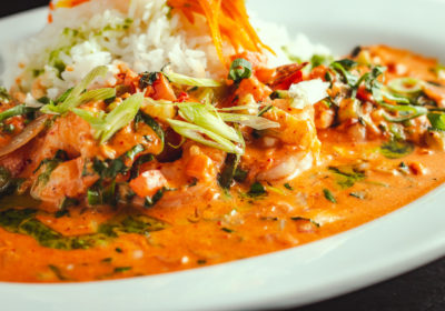 Thai Curry Shrimp at Dante's Fire (Credit: Jackie Tran)