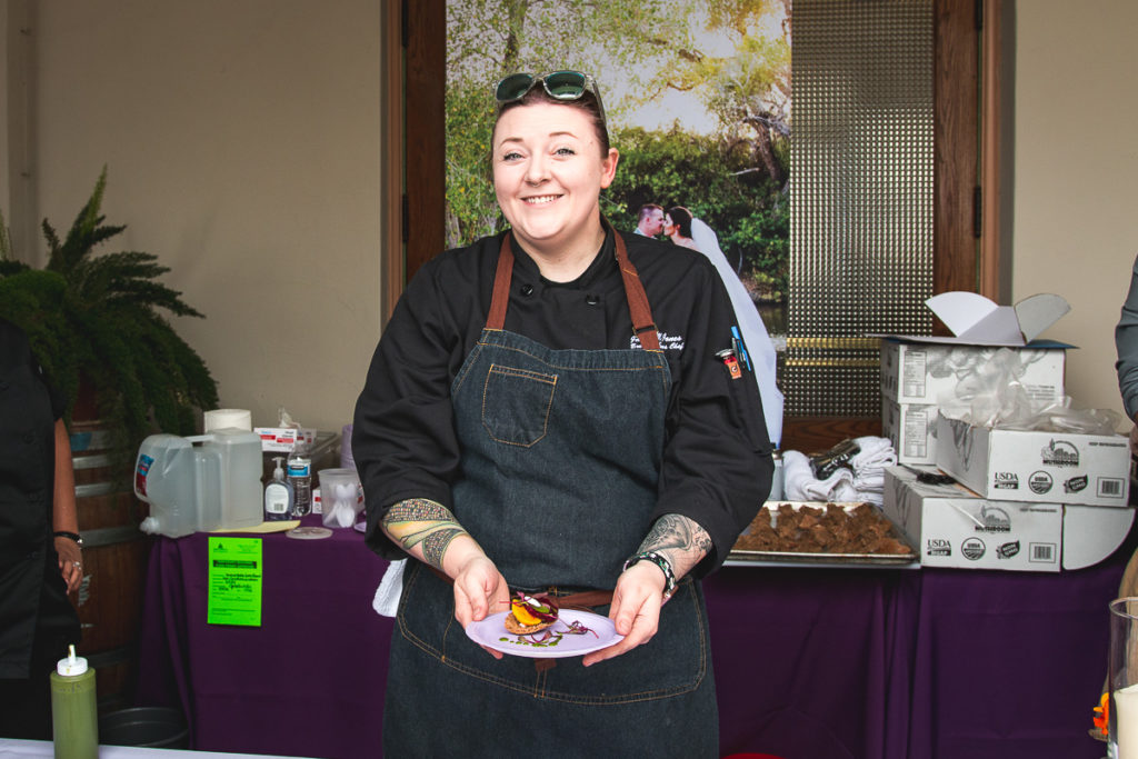 Executive sous chef Janet Jones from Tanque Verde Ranch with her dish at Vida (Credit: Jackie Tran)