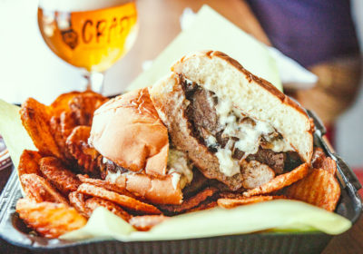 The "Bruno Mars" Ugly Steak sandwich from Food Groupie Cafe (Credit: Jackie Tran)