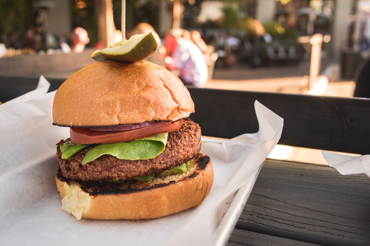 Beyond Burger with Beyond Meat at Plaza Eats (Credit: Jackie Tran)