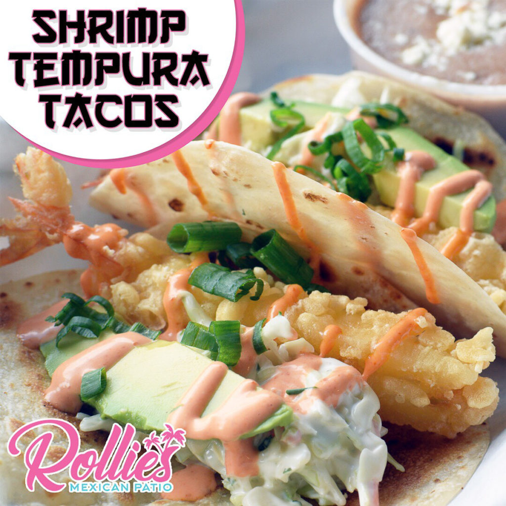 Friday Shrimp Tempura Tacos at Rollies Mexican Patio (Photo courtesy of Rollies Mexican Patio)