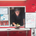 Randall Irby and a Lemongrass Beef Bowl from food truck American Asian