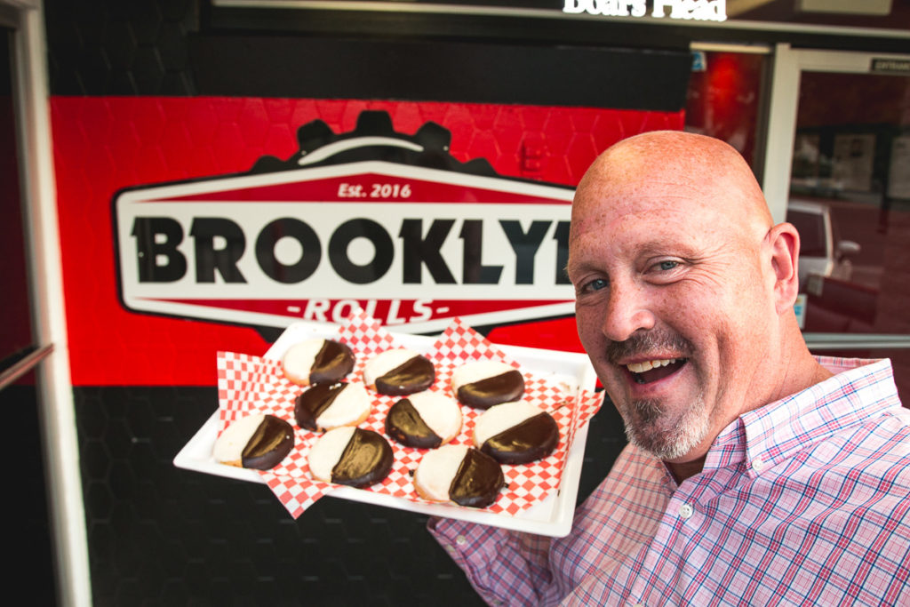 Jack Ryan and black & white cookies at Brooklyn Rolls