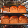 Japanese milk bread loafs at August Rhodes Market
