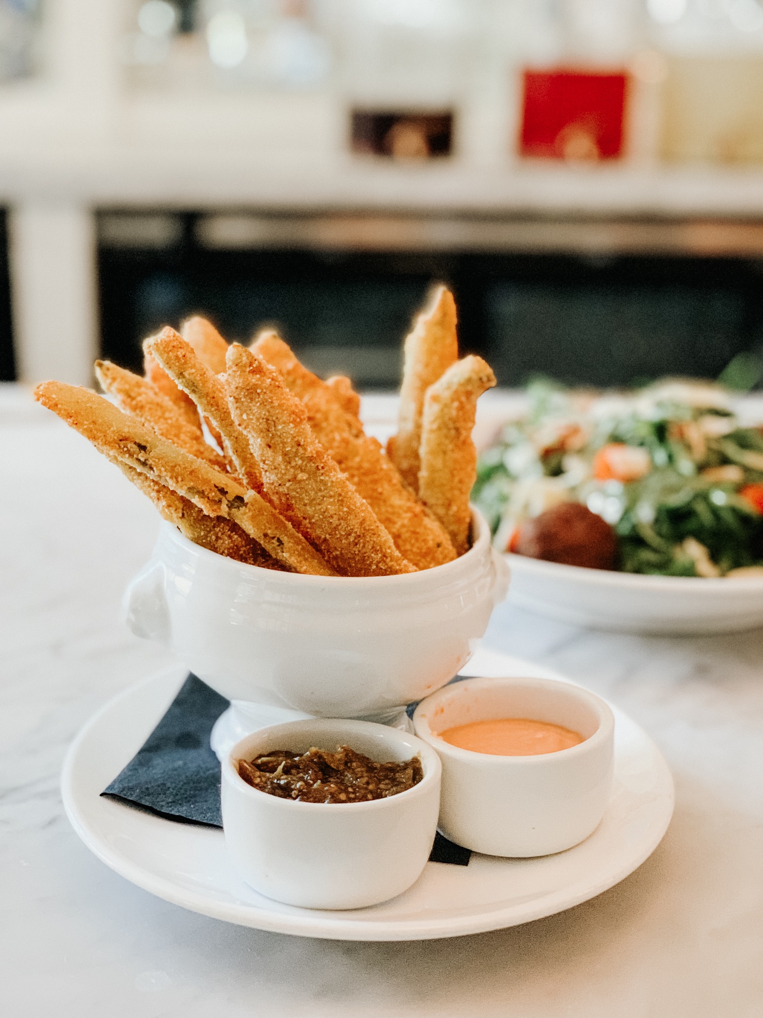 Nopales Fries at Agustin Kitchen