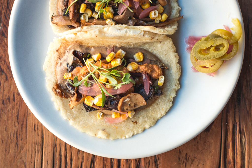 Tacos de Champiñones at Penca