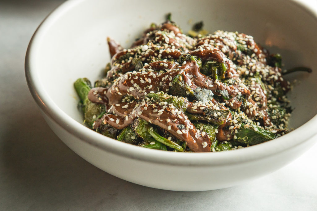 Grilled Padrón Peppers at Maynards Market & Kitchen (Credit: Jackie Tran)