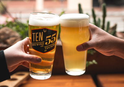 Beers at Ten55 Brewing Company (Credit: Adam Lehrman)