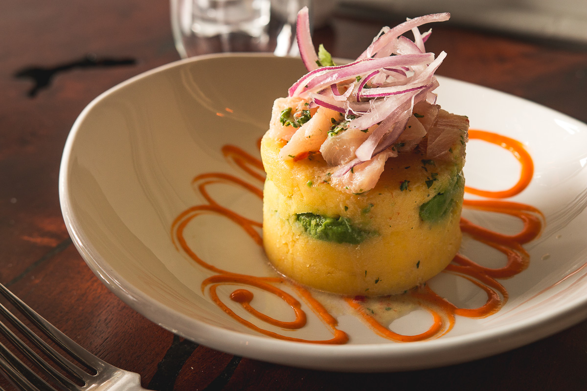 Causa Acevichada at Villa Peru (Credit: Jackie Tran)