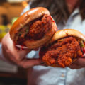 Pops Hot Chicken sandwiches at American Eat Co. (Credit: Jackie Tran)
