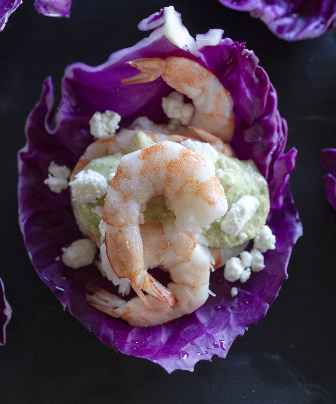 Shrimp with Creamy Goat Cheese-Poblano Sauce (Photo by Jackie Alpers)