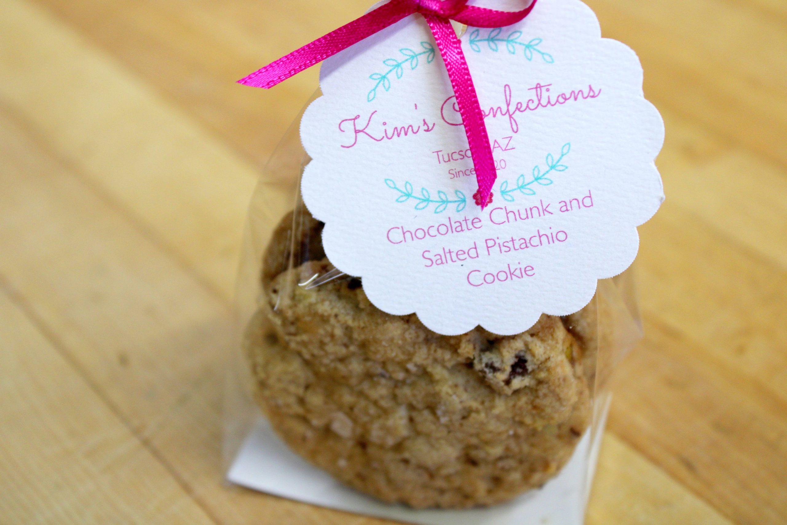 Chocolate Chunk Salted Pistachio Cookies at Kim’s Confections