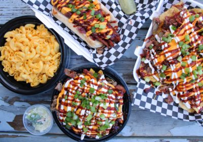 Assorted dishes at Biggie Boy BBQ food truck (Photo by Mark Whittaker)