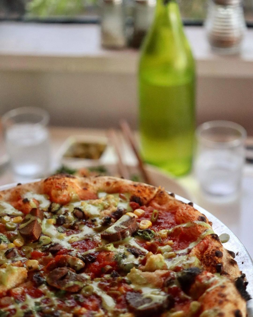 El Fauxrizo pizza at Falora (Photo by Hannah Hernandez)