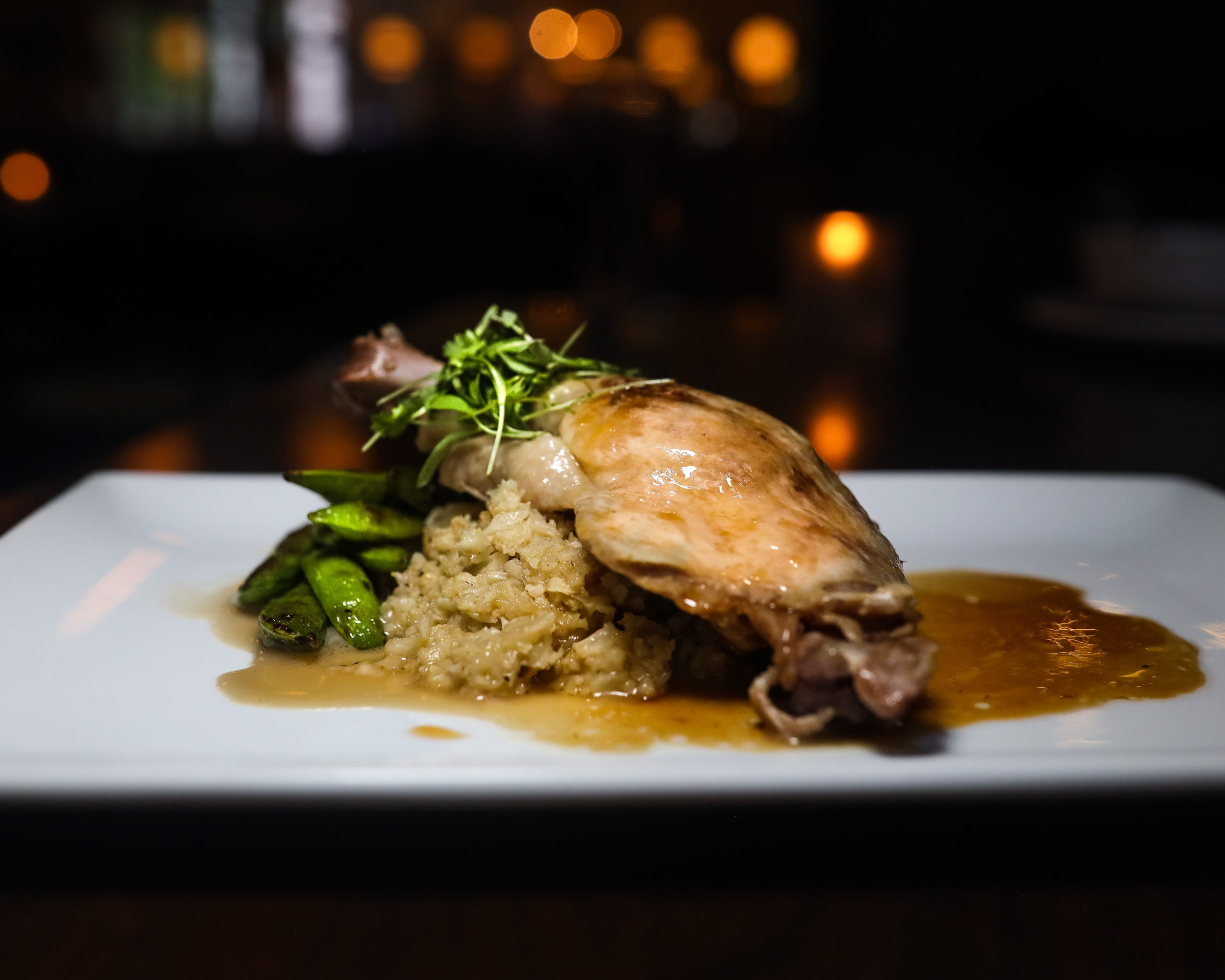 Duck Confit at Agustin Kitchen (Photo by Natalie Moe)