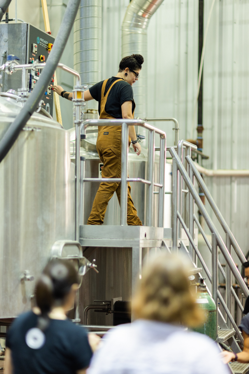 Savanna Saldate, brewer at Borderlands Brewing Company (Photo by Taylor Noel Photography)