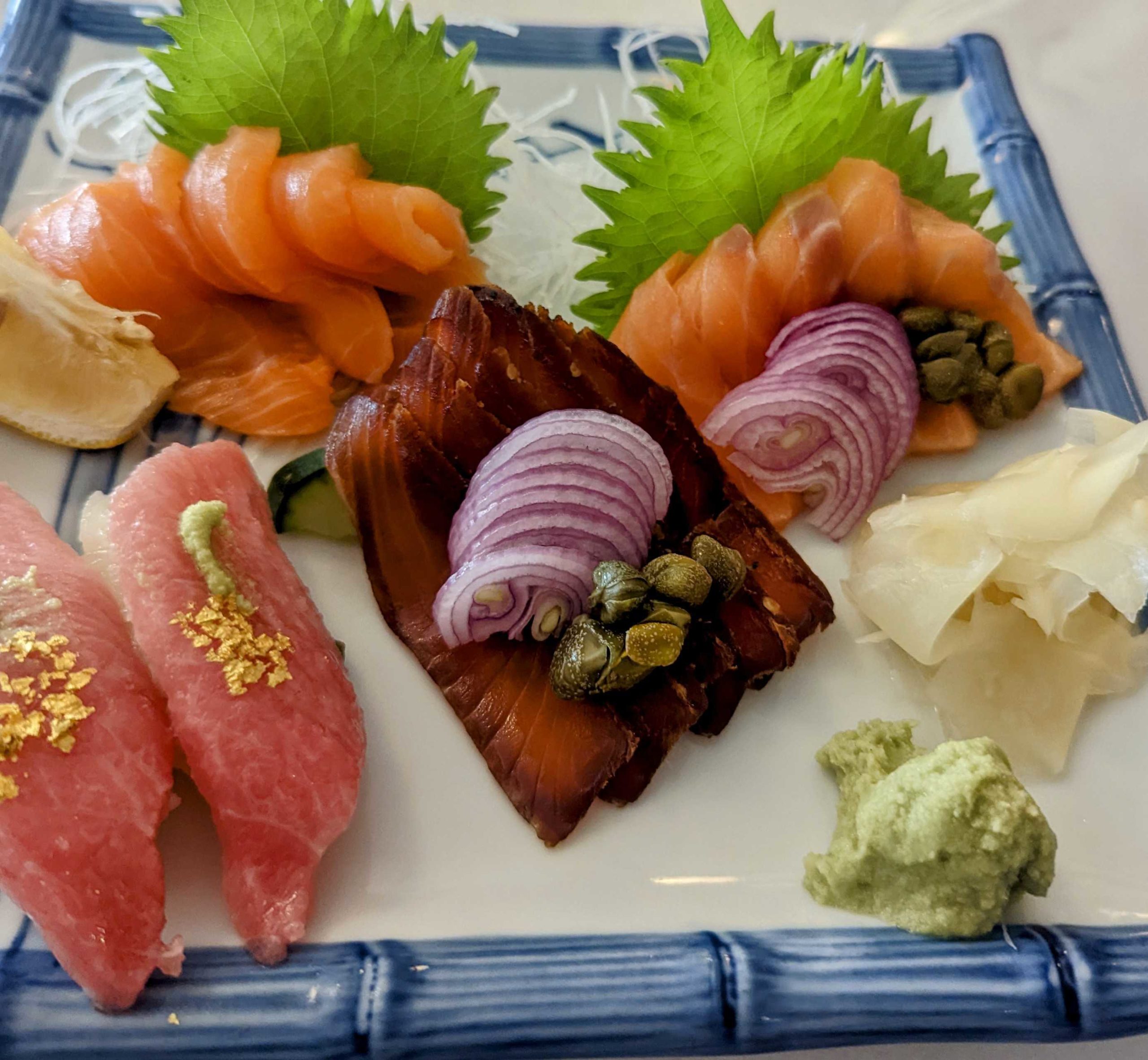 Salmon Trio and Toro at Yamato (Photo by Addie Ibarra)