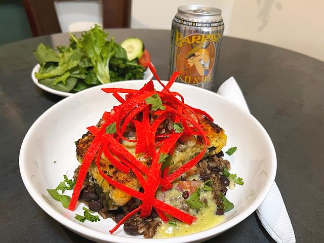 Green Chile Tamale Pie at Blue Willow (Photo by Stephanie Bevington)