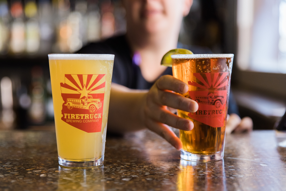 Beer at FireTruck Brewing (Photo by Taylor Noel Photography)
