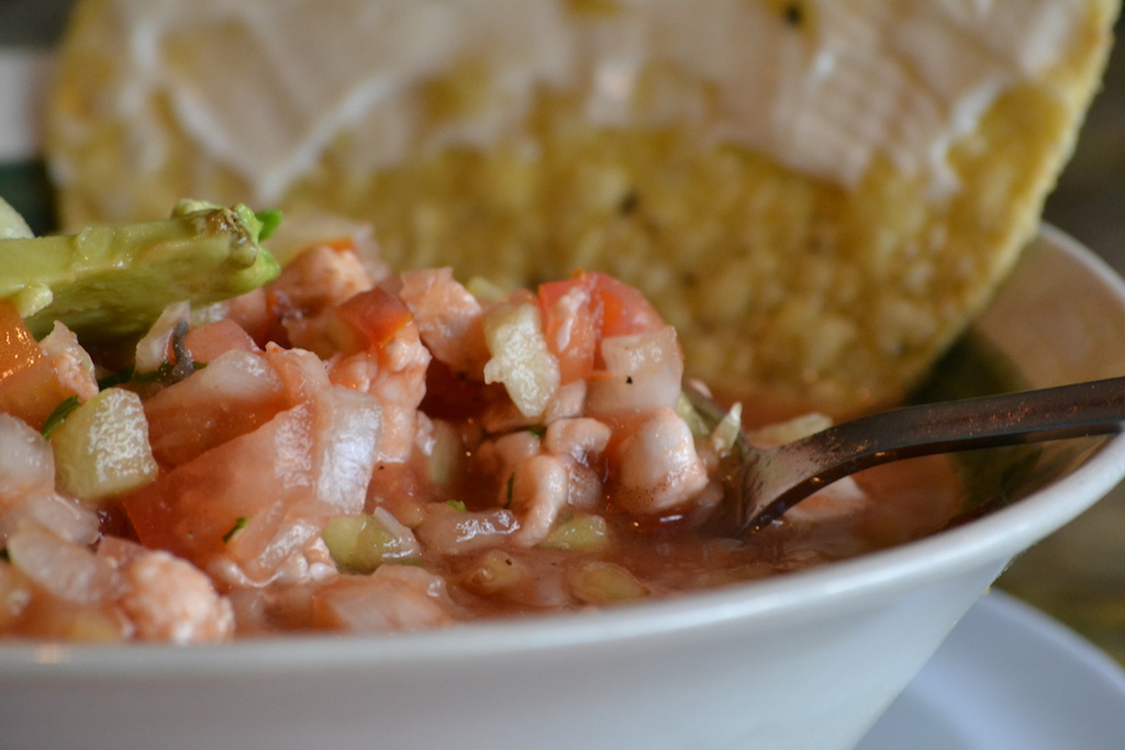Plato de Ceviche at Mariscos Chihuahua (Credit: Lacey and Suede)