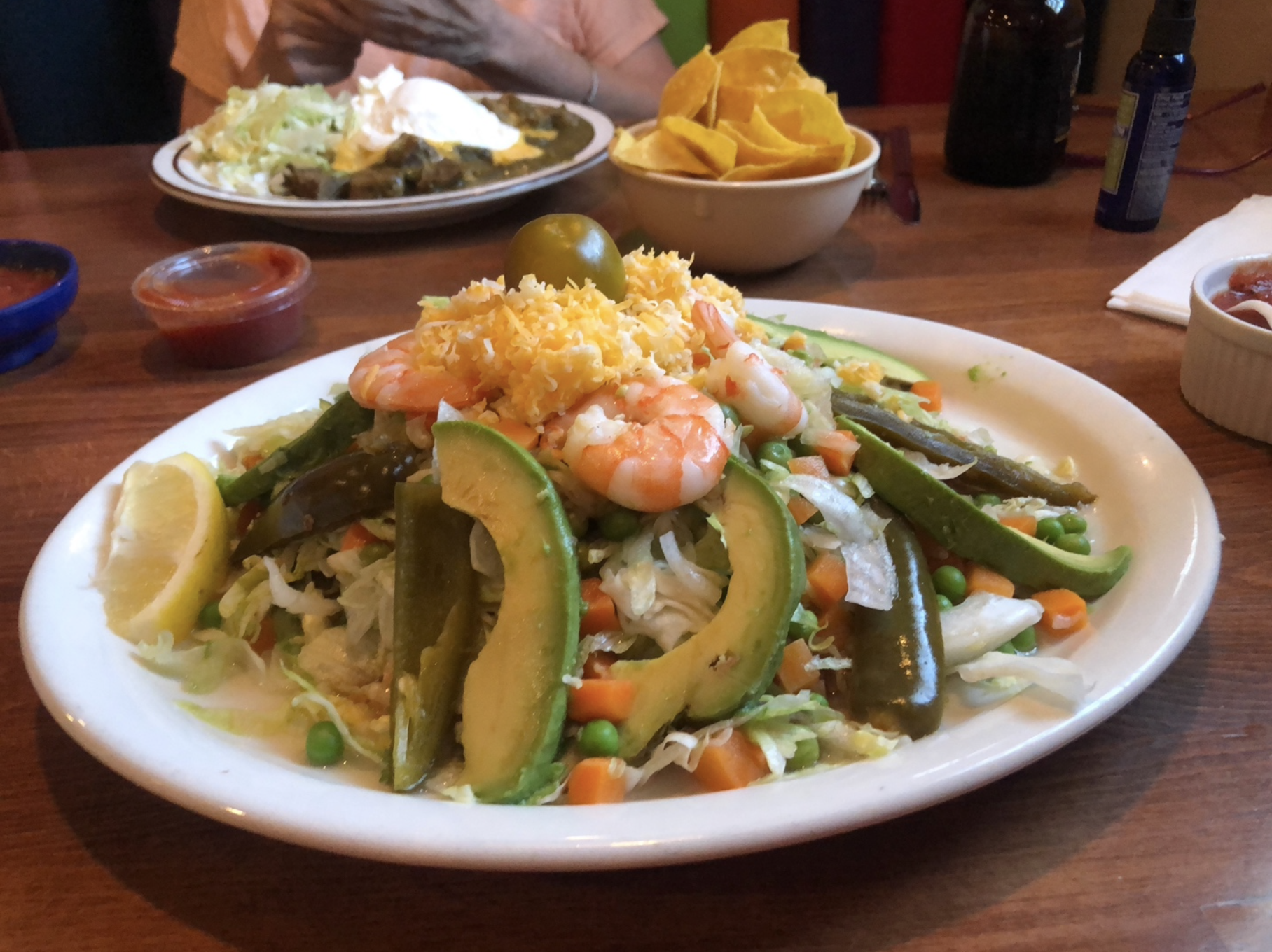 a picture of mexican food on a plate