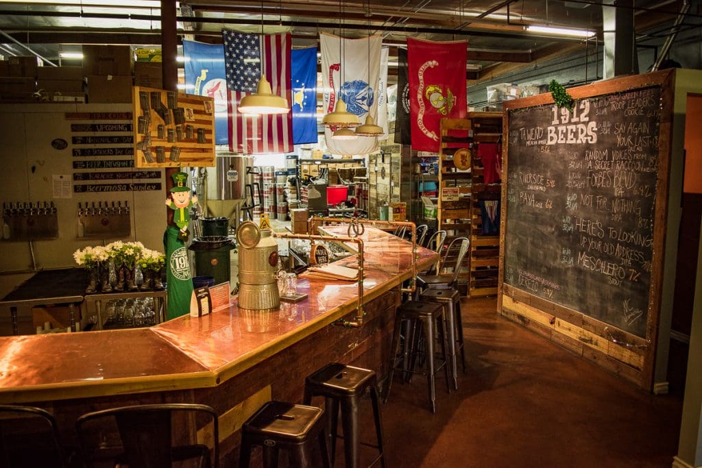 Interior at 1912 Brewing Company in 2018 (Photo by Jackie Tran.)