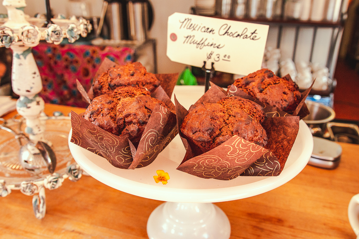 Mexican Chocolate Muffins at Fonda La Hermanita