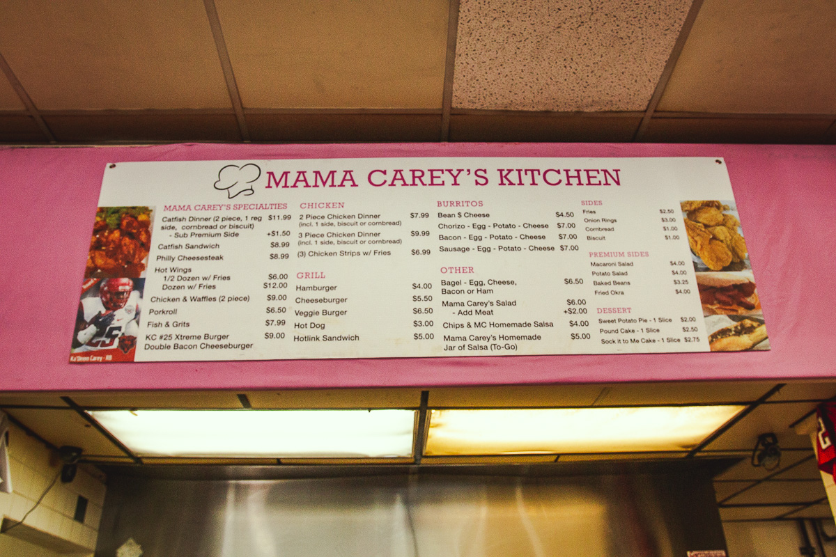 Menu at Mama Carey's Kitchen