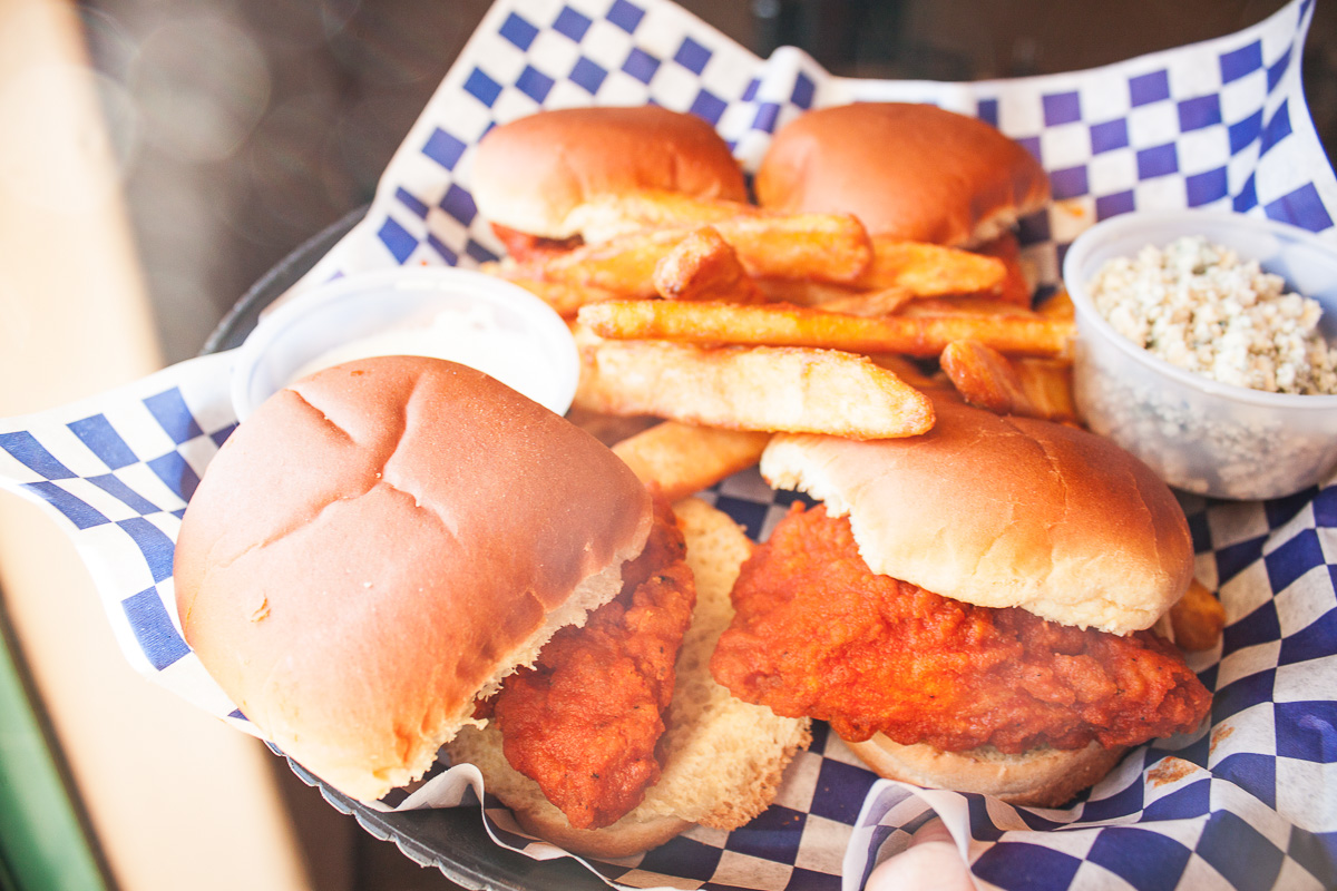 Buffalo Chicken Sliders at Rusty's Family Restaurant & Grille (Credit: Chelsey Wade)