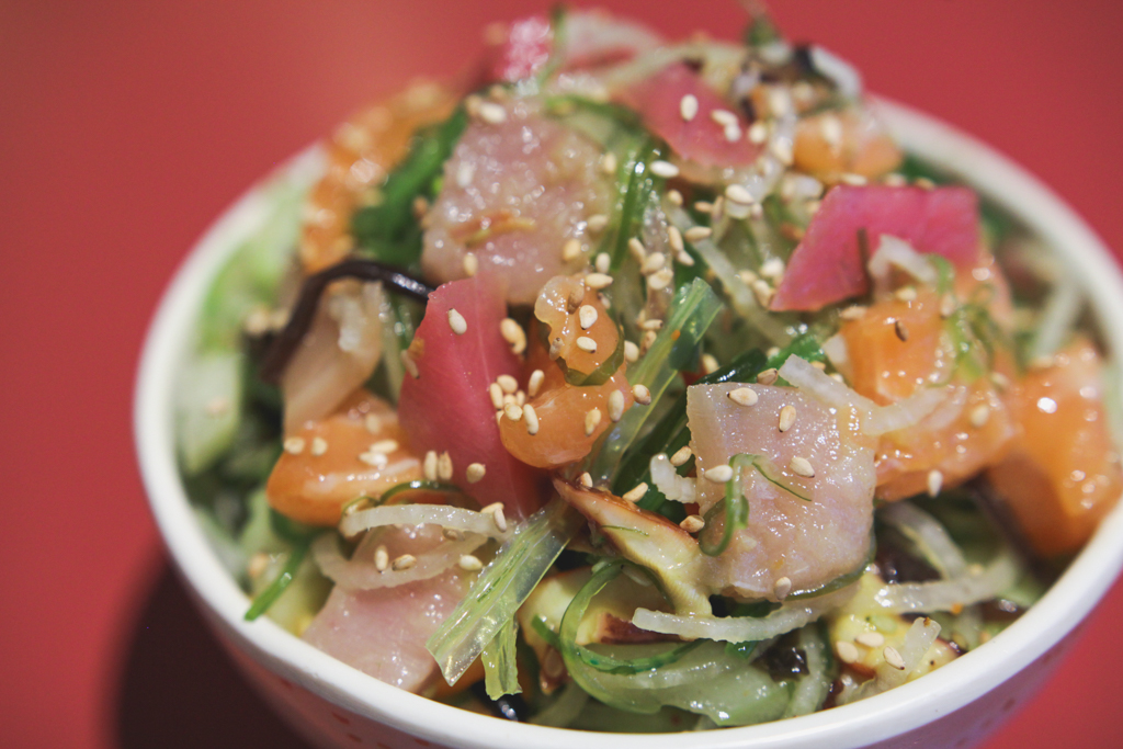 Poki Salad at Sushi Cho (Credit: Shana Gegantoca)