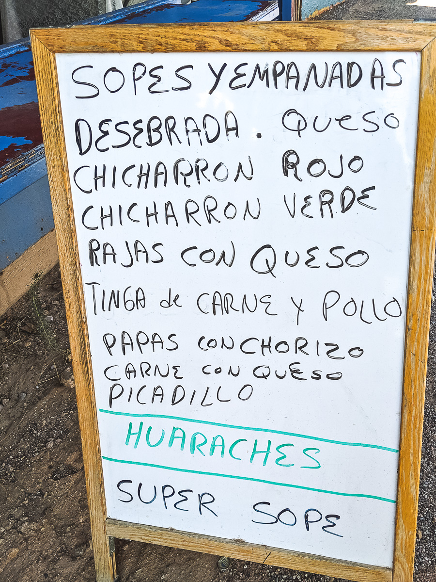 El Sope Loco menu