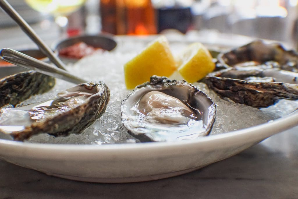 Oysters at Agustin Kitchen (Photo by Adilene Ibarra)