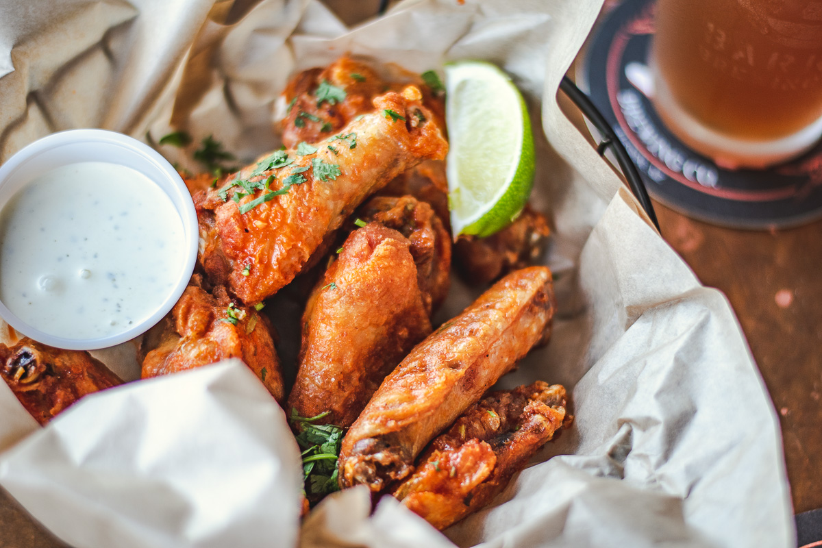 Tequila Cilantro Wings at Barrio Brewing Co. (Credit: Jackie Tran)