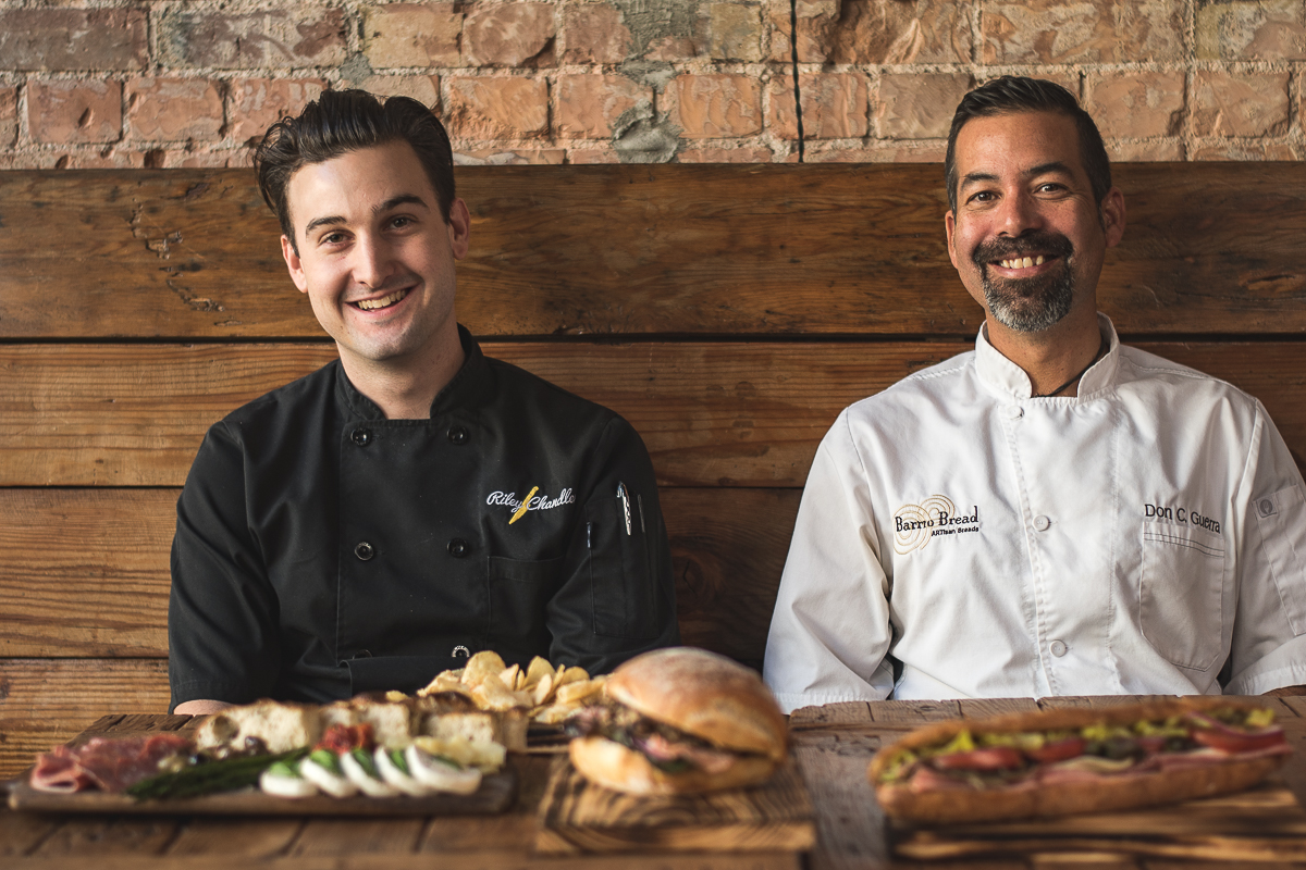 Riley Chandler and Don Guerra of Barrio Sandwiches (Credit: Jackie Tran)