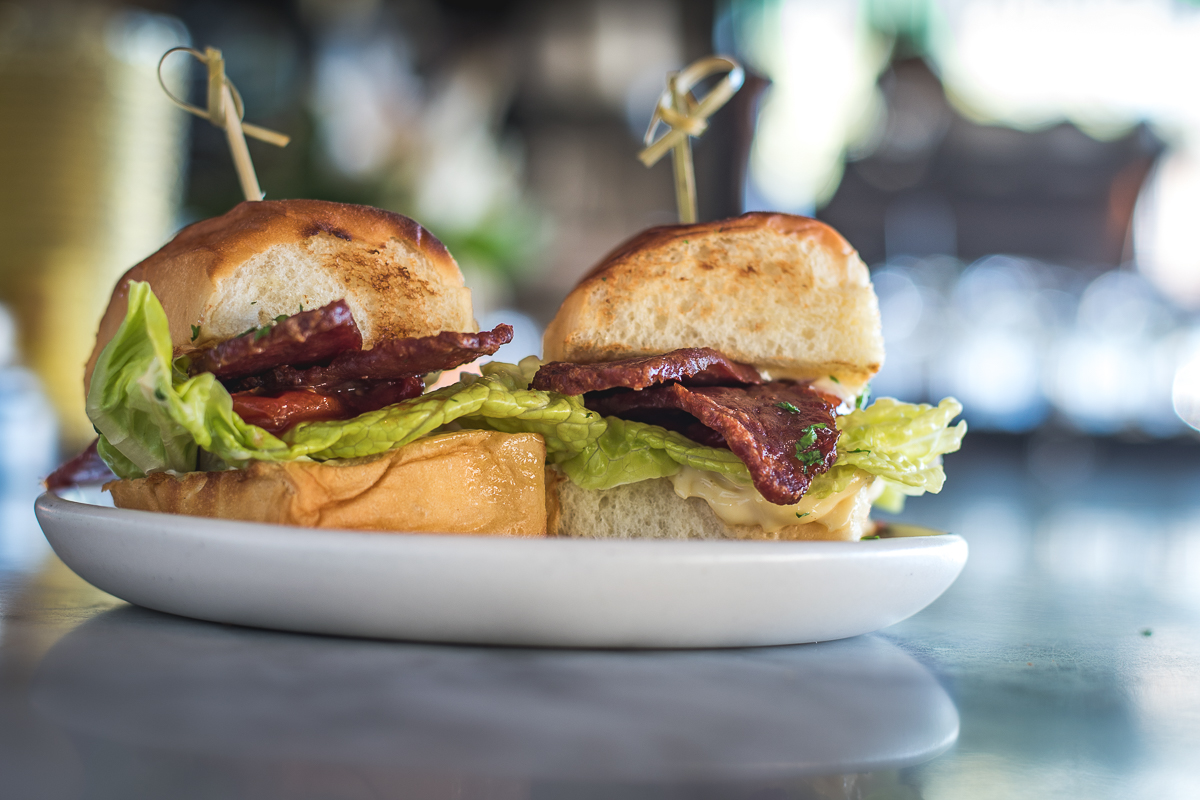 Duck Bacon BLT Sliders at the Coronet (Credit: Jackie Tran)