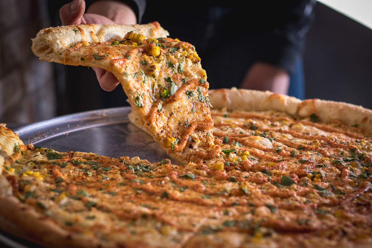 Elote pizza at Empire Pizza & Pub (Credit: Jackie Tran)