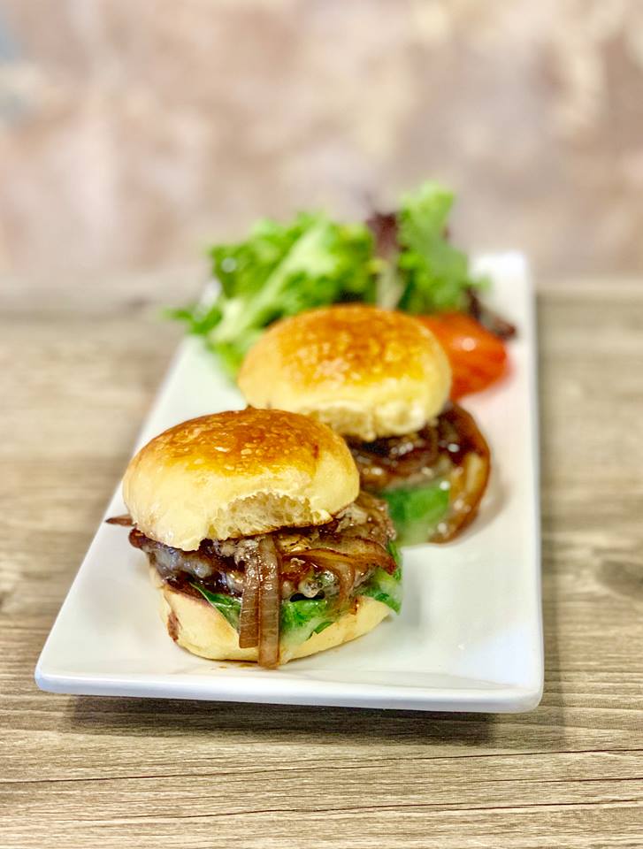 French Onion Beef Sliders at Ghini's French Caffe (Photo courtesy of Ghini's French Caffe)