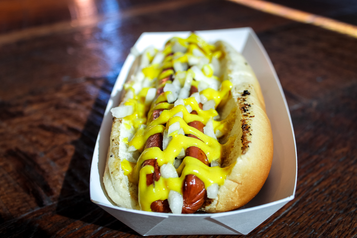 Hot dog at Graze Premium Burgers (Credit: Adilene Ibarra)