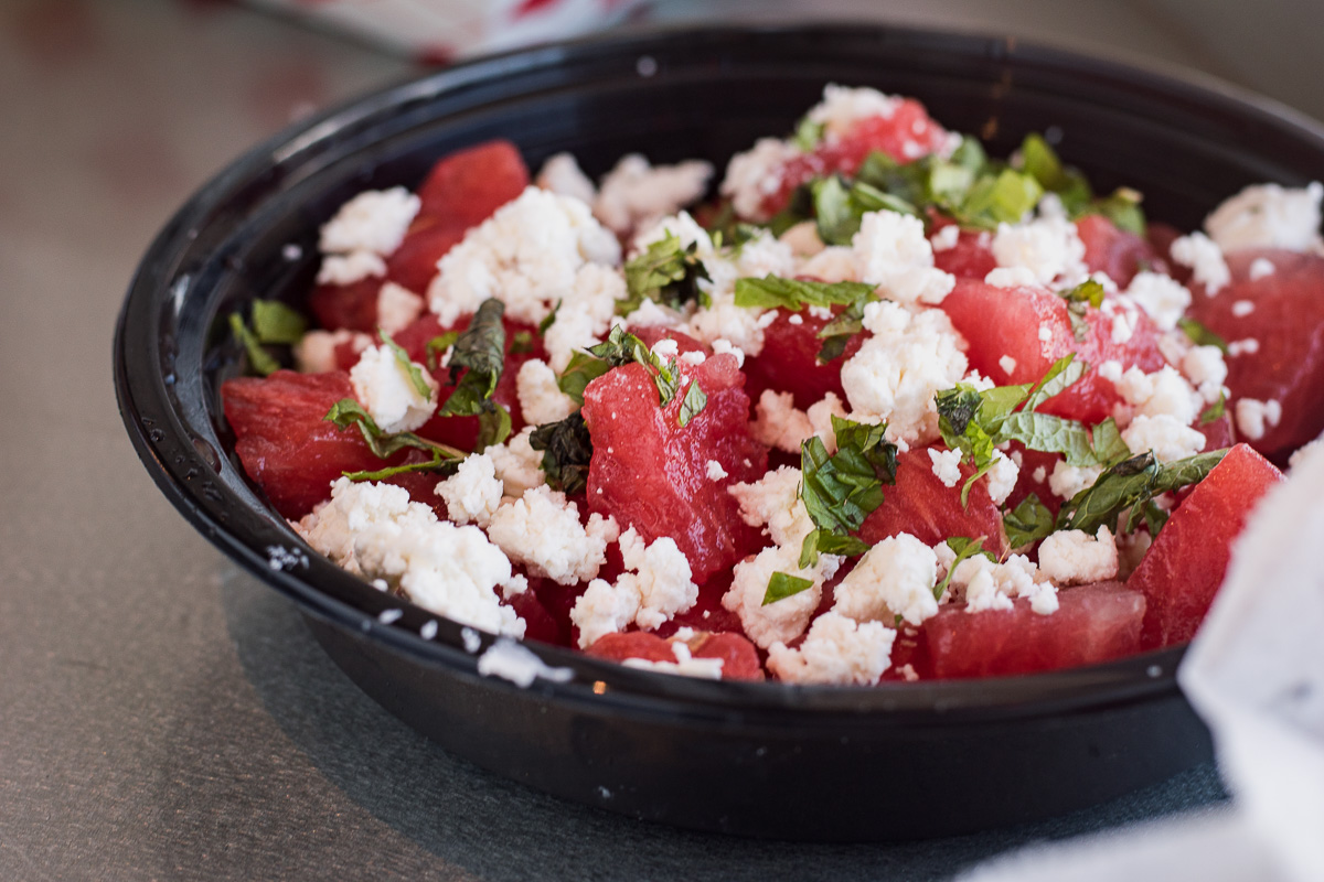 Watermelon Mint Salad special at Greek House (Credit: Jackie Tran)