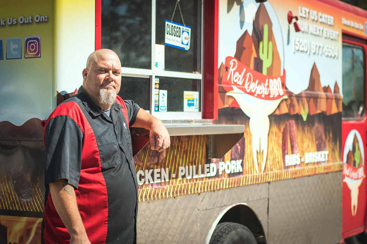 David Martin, owner and pitmaster of Red Desert BBQ (Credit: Jackie Tran)