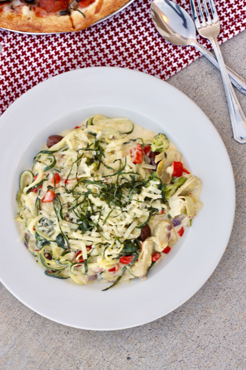 Zoodles Alfredo at Renee's Organic Oven (Credit: Shelby Thomas)