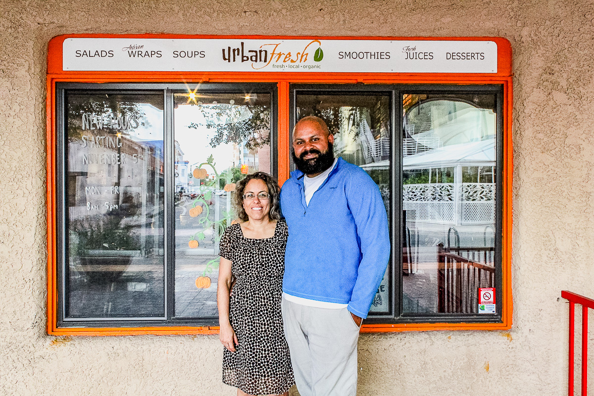 Dana and Chauncey Padilla at Urban Fresh (Credit: Meredith O'Neil)