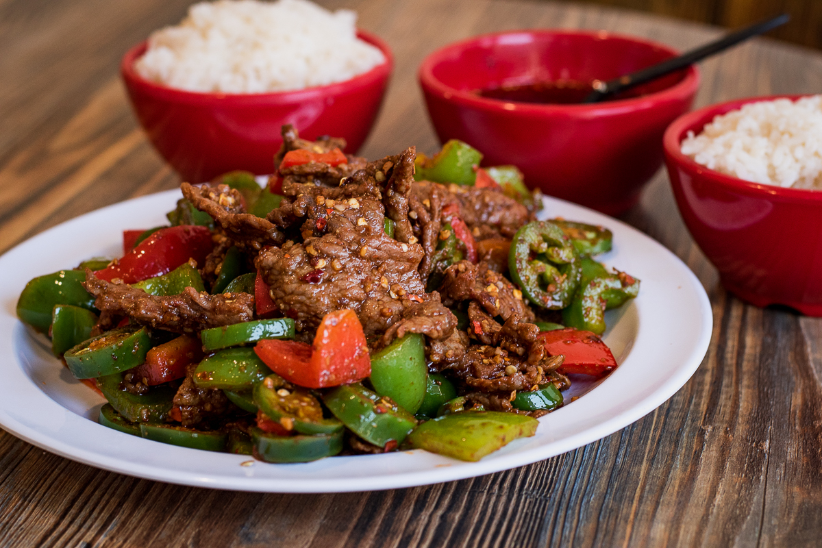 Xiangxi Stir-Fried Beef at Zing Zing's (Credit: Jackie Tran)