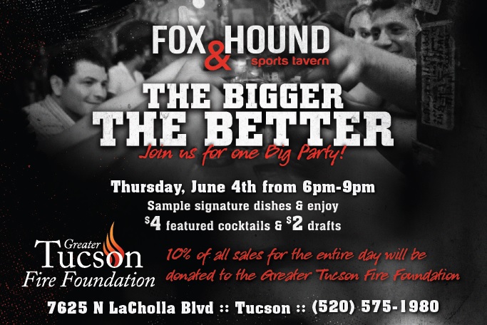 Fox and Hound and Greater Tucson Fire Foundation Benefit