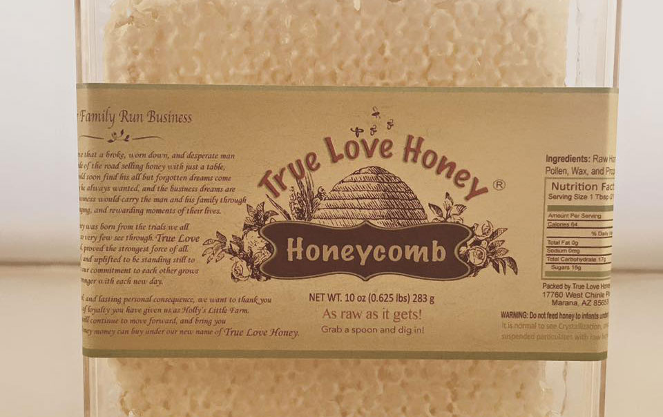 Raw honeycomb from True Love Honey (Credit: True Love Honey)