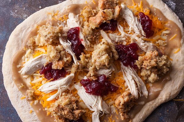Thanksgiving Pizza (Photo & Recipe Credit: Chris Rochelle, The Chow Blog)