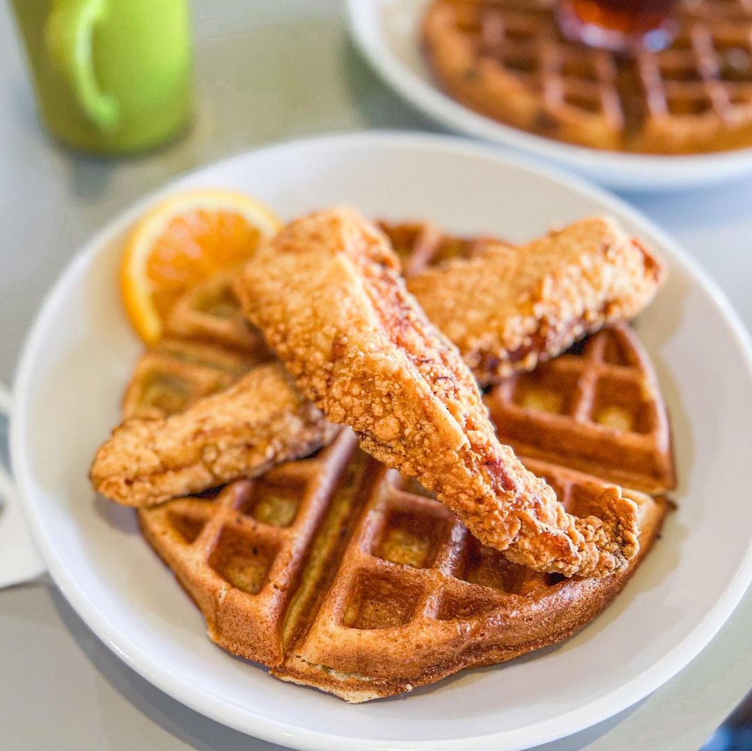 Chicken and Waffles at Gourmet Girls (Photo by Kim Johnston)