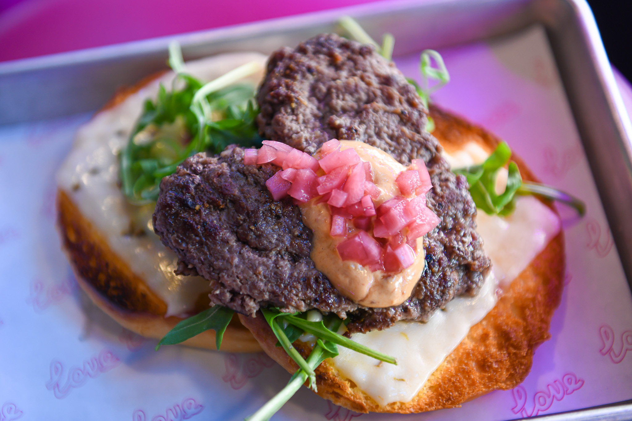 Open My Heart Burger at Little Love Burger (Photo by SWOON Media)