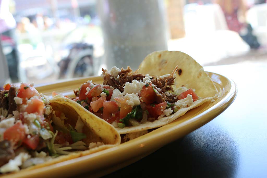 Tacos at Sabor in the University of Arizona Student Union