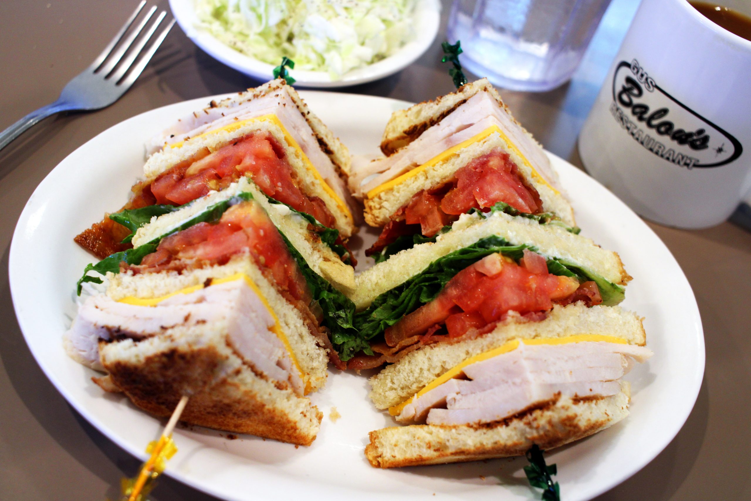 Club Sandwich at Gus Balon's Restaurant (Photo by Mark Whittaker)